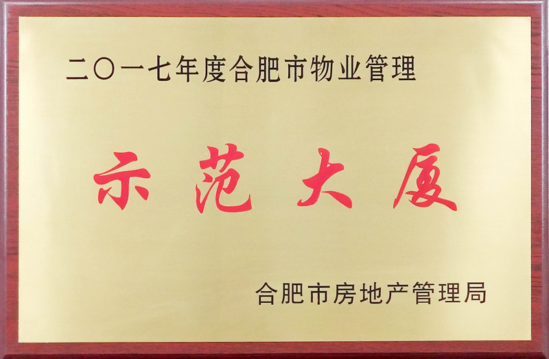 二〇一七年度合肥市物业管理 示范大厦